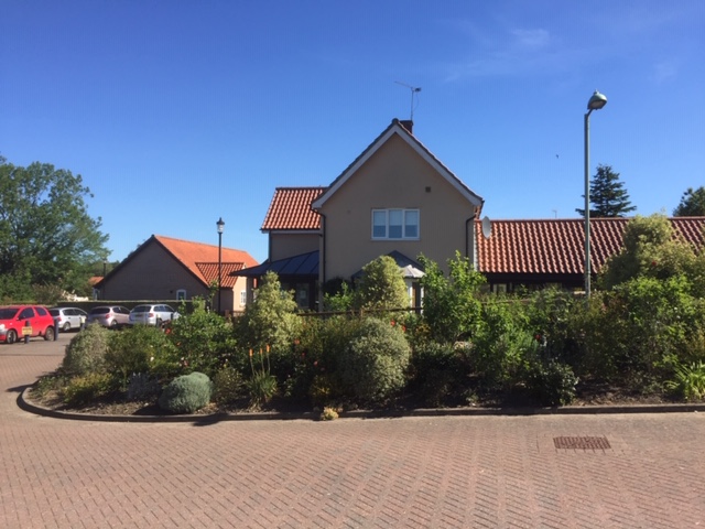 Drive and Front view of Houses