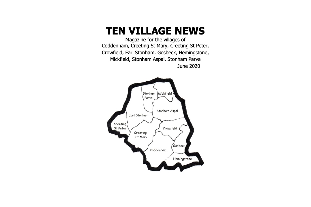 10 village news cover image black and white June 2020