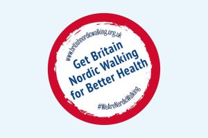 Get Britian Nordic Walking round sticker
