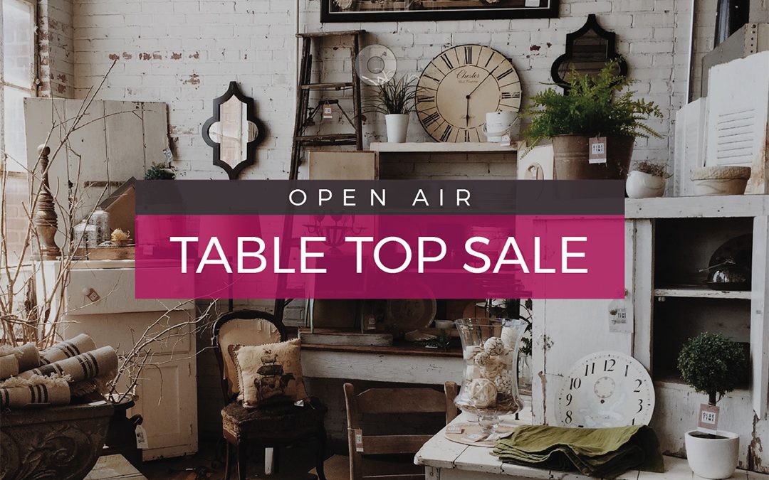 Safely Browse for Bargains @The Coddenham Centre Outdoor Table Top Sale This Weekend