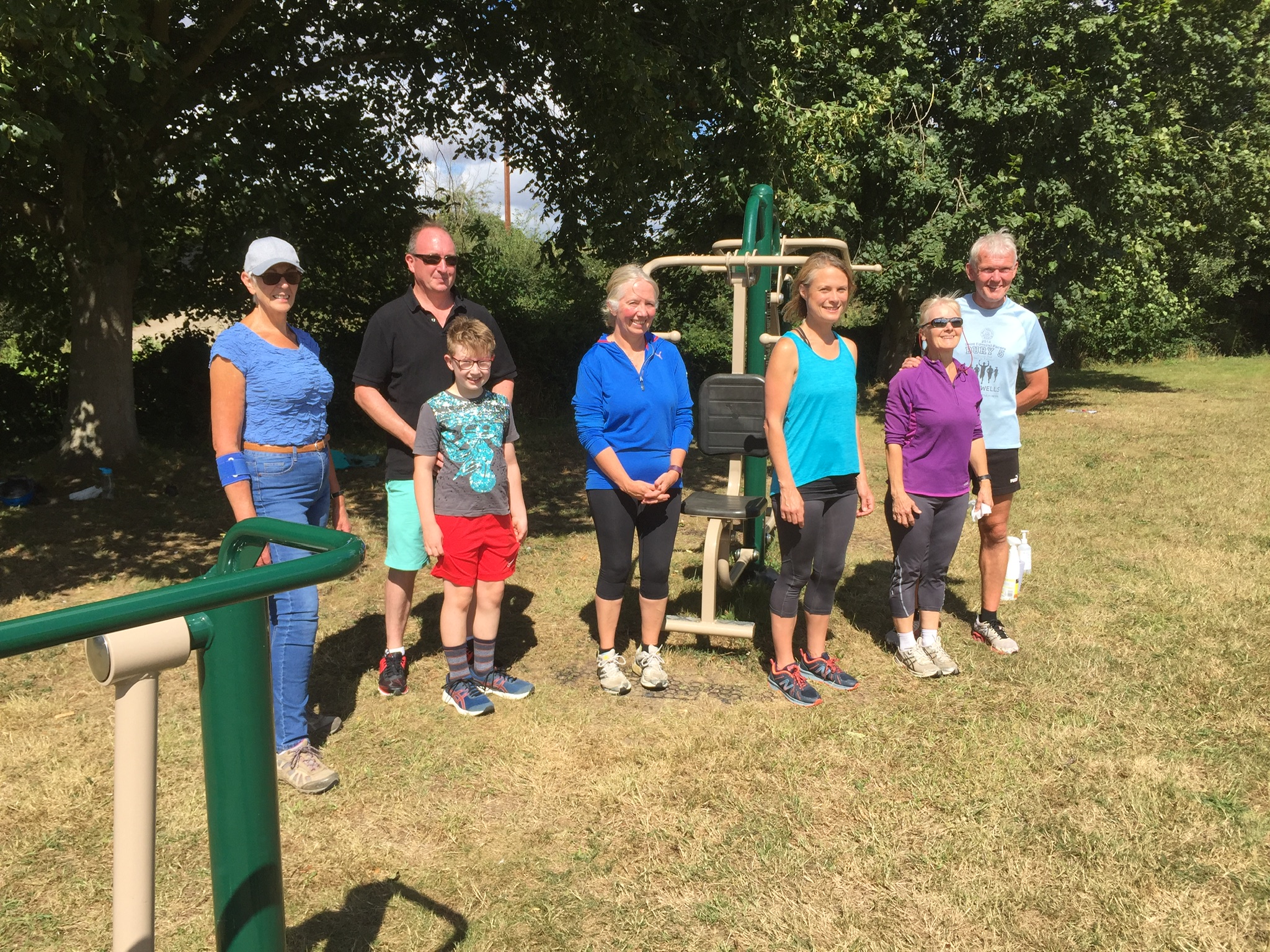 Using the Outdoor Gym in Coddenham