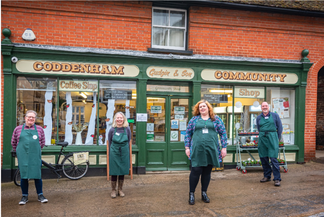 The award winning village Shop and Staff in Coddenam