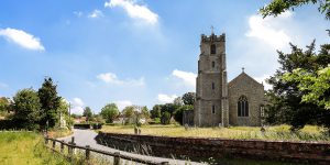 View of Chruch from Church Rd Coddenham