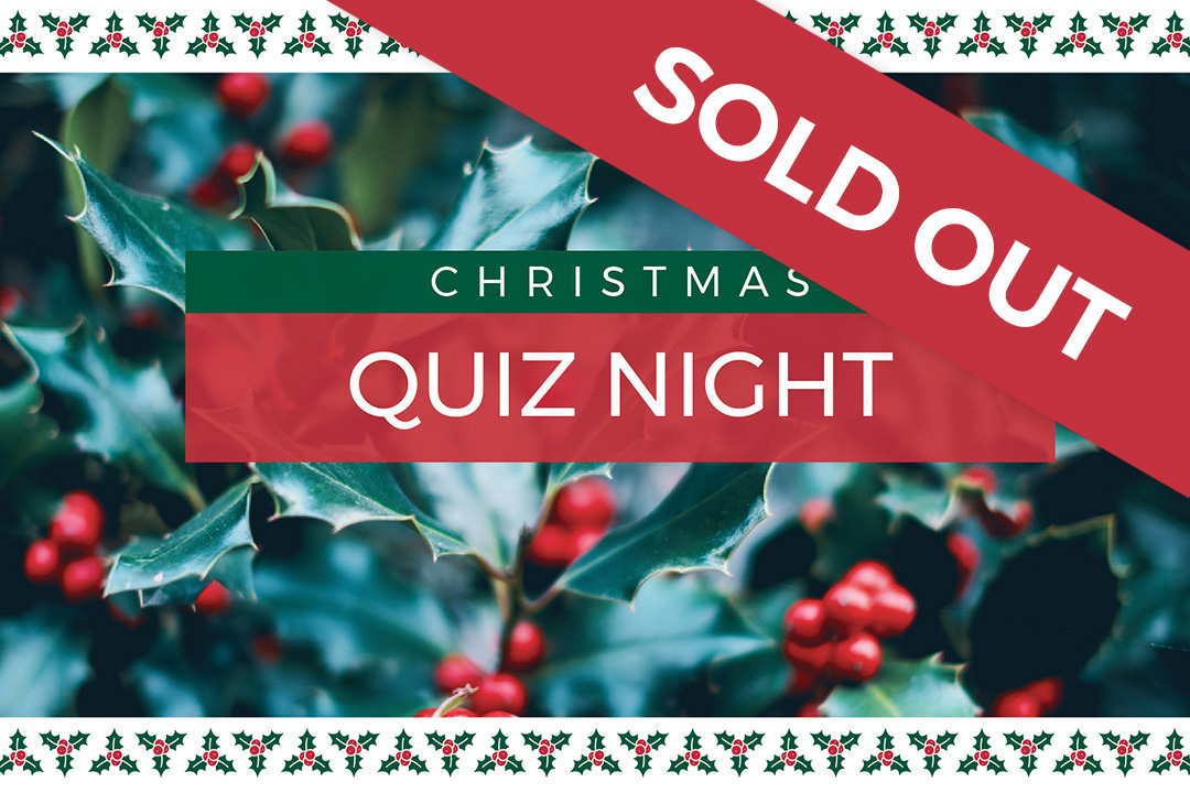 Coddenham christmas quiz night - sold out banner