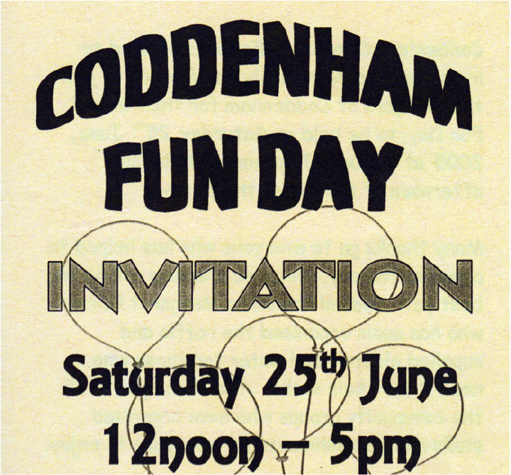 Coddenham Fun Day Invitation
