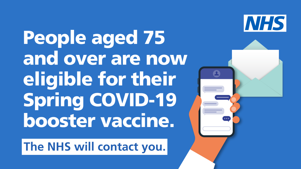 NHS 75 and Over Covid Vaccine nformation
