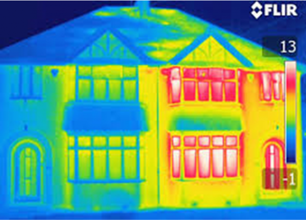 Infrared picture of home