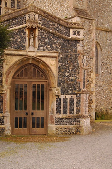 Entrance to St Mary's Church Coddenham 