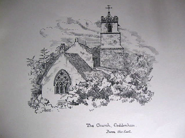 Martin Sisters Coddenham Church Drawing from the east