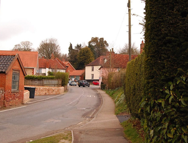Photo of Coddenham Village from Church Gates Coddenham