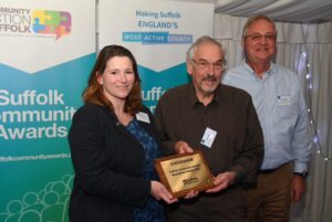 Ray Collins & Nick Mills receive award for Coddenham