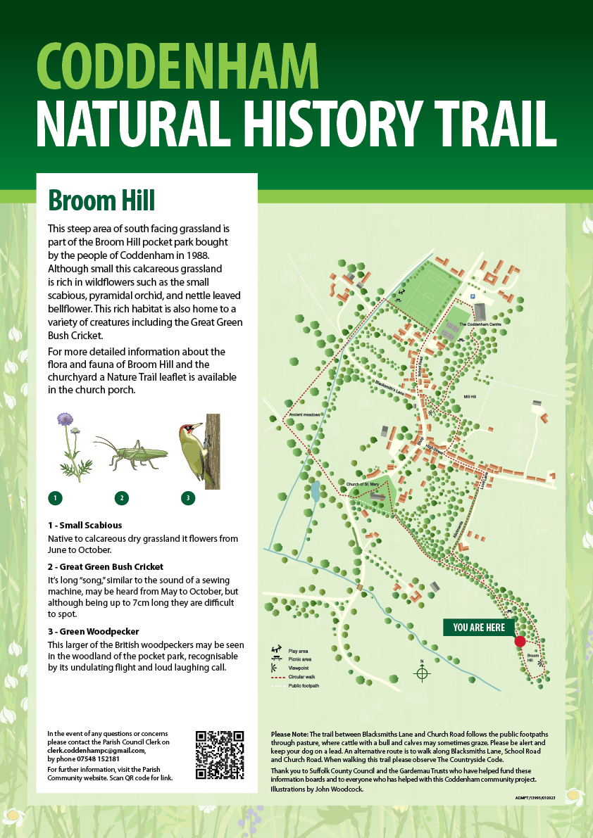 Broom Hill Trail Info Board