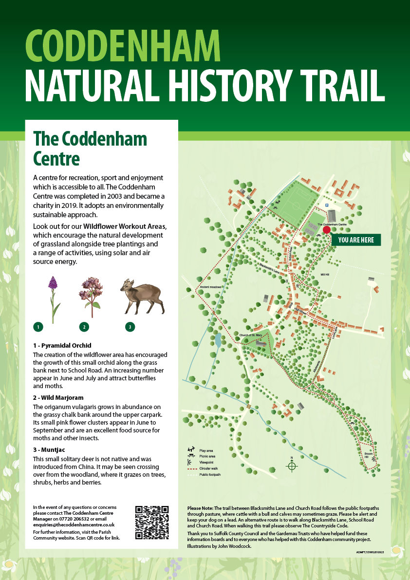 The Coddenham Centre Trail Info Board