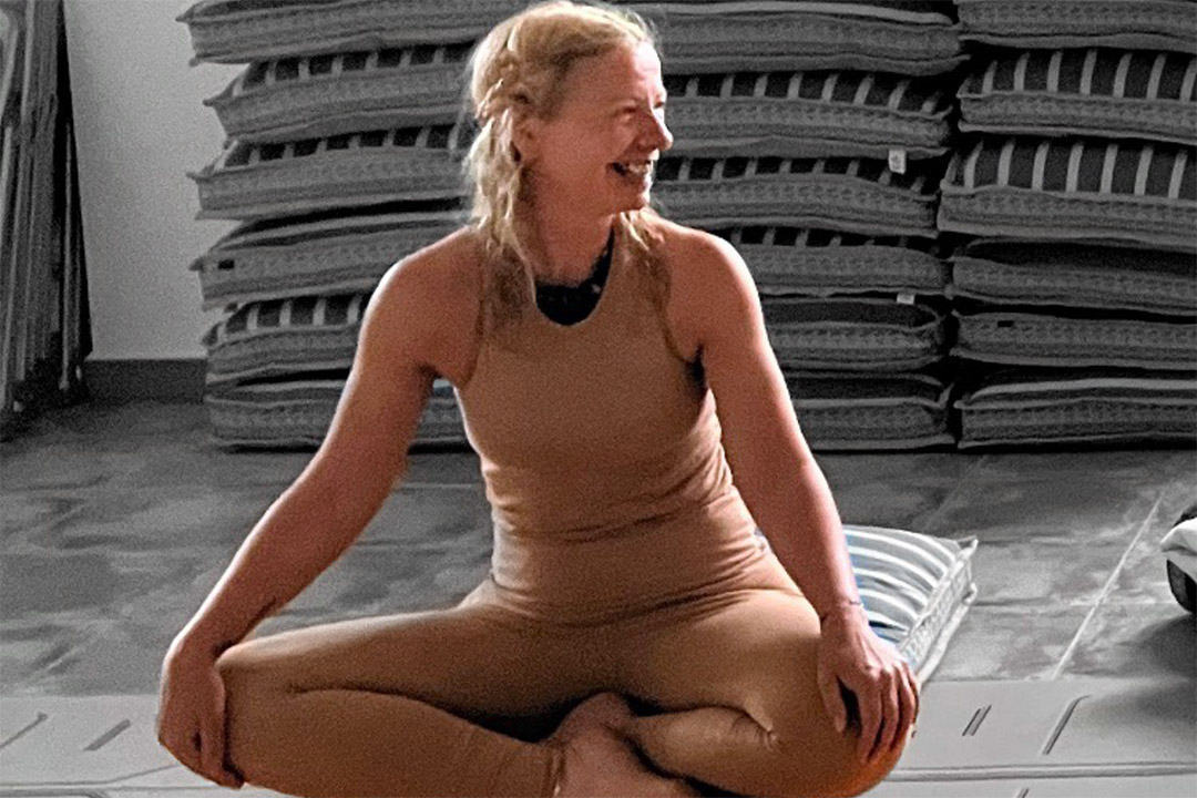 Jo Hill yoga pose