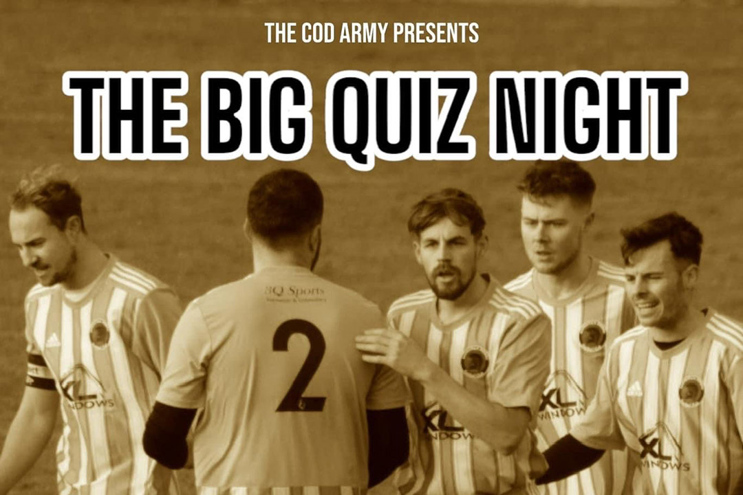 Quiz night poster from Coddenham FC
