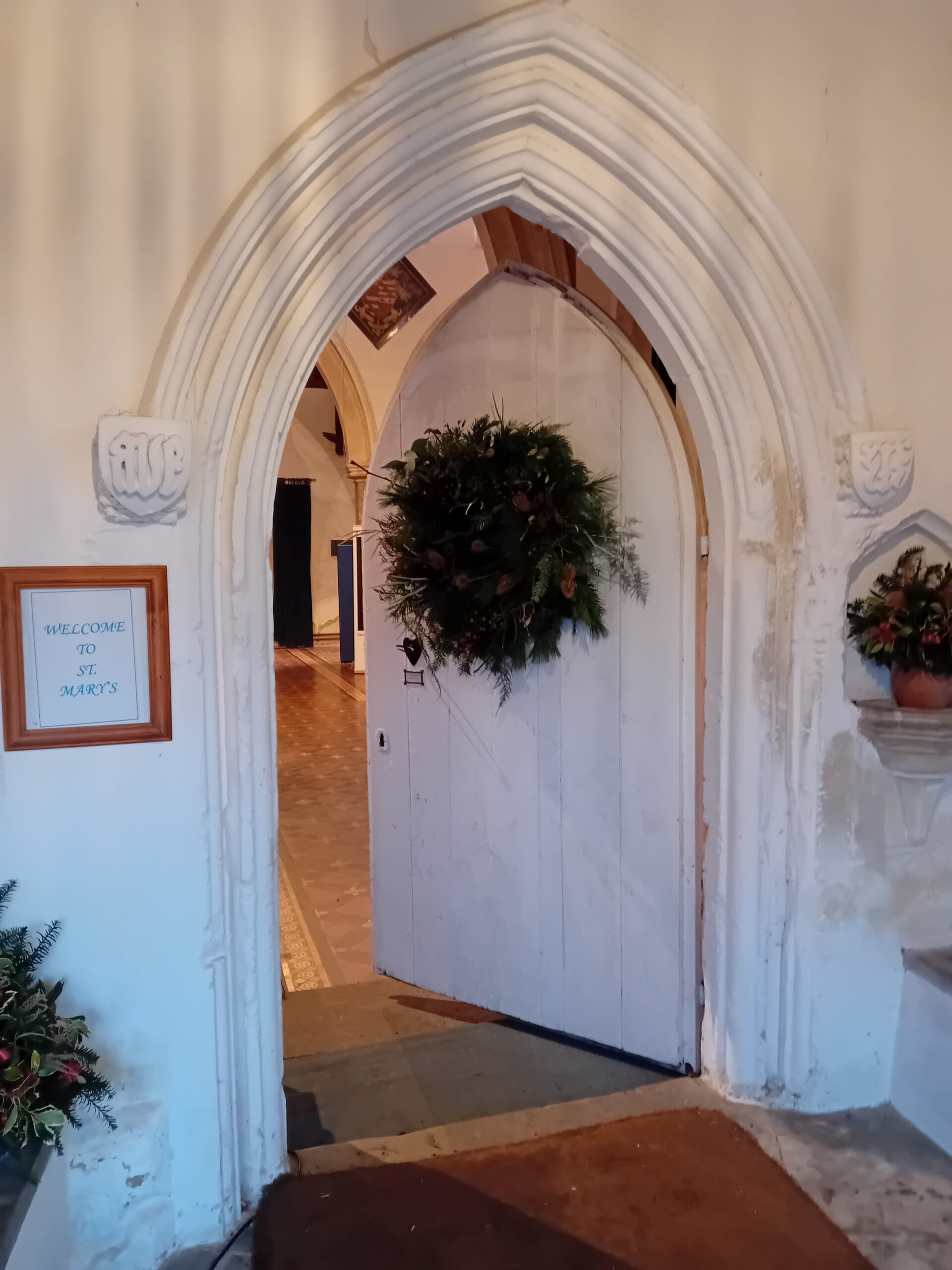 wreath 2 wreath on church door