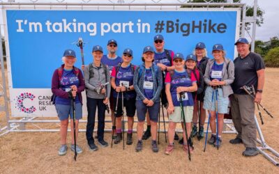 STOP PRESS – Local Nordic Walkers Raise over £7,500* for Cancer Research.