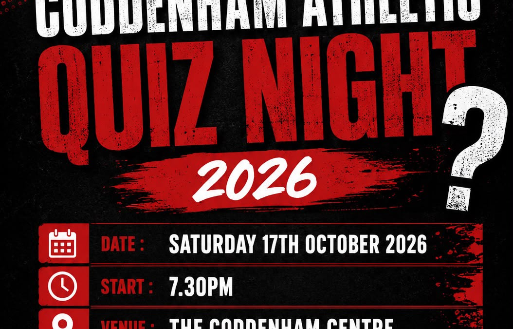 Coddenham Athletic Football Club – Quiz Night. Pizza, Prizes, Bar!